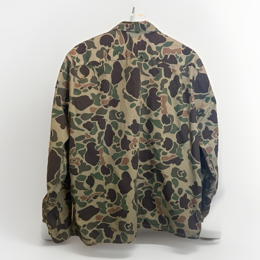 Vintage  Black Sheep Brand Duck Camo Hunting Shirt Men Large Hunting Outdoors - Picture 2 of 5